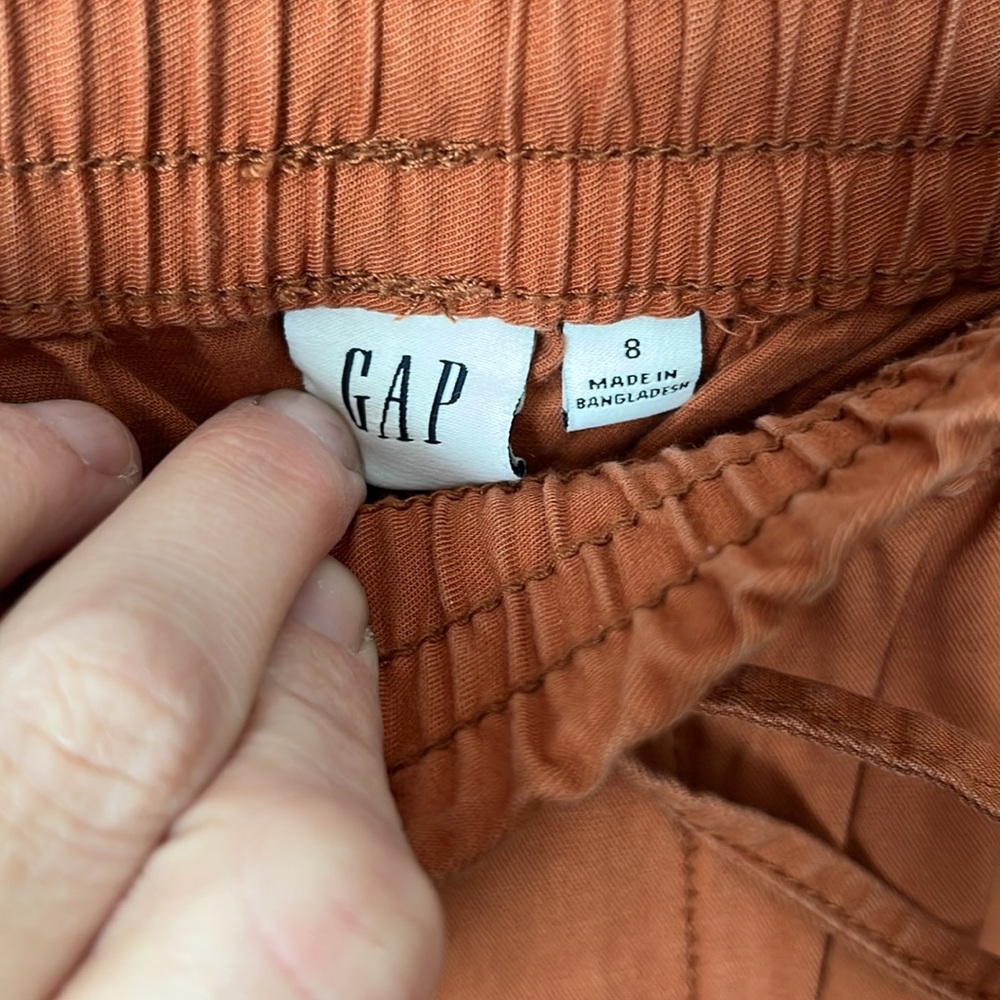 Gap Pull On Pant Size 8 Drawstring High Rise - image 2